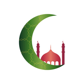 Gold Islamic Moon Ramadan