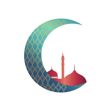 Gold Islamic Moon Ramadan