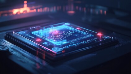Poster - smart medical system processing real-time diagnostics through virtual analytics.