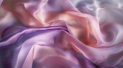 Aufkleber - Abstract folds of luxurious fabric create a soft dreamy texture