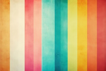 Poster - Colorful striped background featuring red yellow blue and green stripes in a vibrant pattern