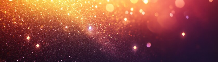 Poster - Blurred abstract background featuring glittering light spots and bokeh