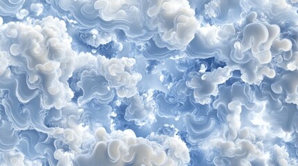 Wall Mural - abstract background of white clouds in the sky. blue sky with fluffy clouds