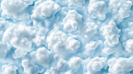 Wall Mural - abstract background of white clouds in the sky. blue sky with fluffy clouds