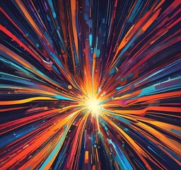 Wall Mural - illustration of abstract technology background.