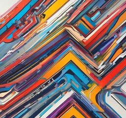 Wall Mural - illustration of abstract technology background.