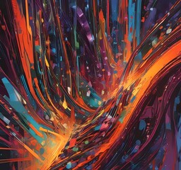 Wall Mural - illustration of abstract technology background.