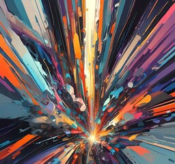 Wall Mural - illustration of abstract technology background.