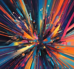 Wall Mural - illustration of abstract technology background.