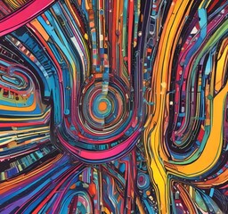 Poster - Illustration of abstract technology background.