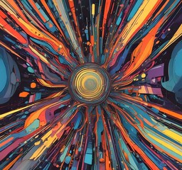 Poster - Illustration of abstract technology background.