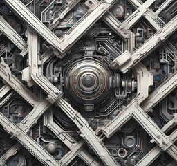 Poster - Illustration of abstract technology background.