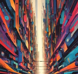 Poster - Illustration of abstract technology background.