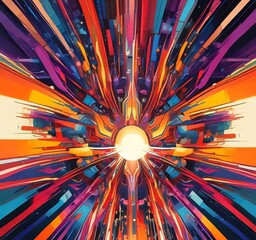Poster - Illustration of abstract technology background.
