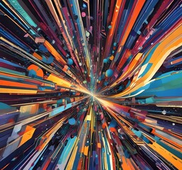 Poster - Illustration of abstract technology background.