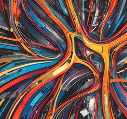Poster - Illustration of abstract technology background.