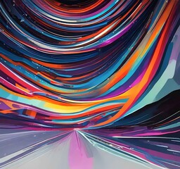 Poster - Illustration of abstract technology background.