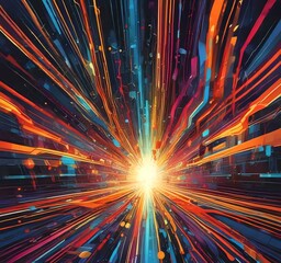 Poster - Illustration of abstract technology background.