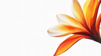 Wall Mural - Single Vibrant Flower with Delicate Petals and Rich Colors