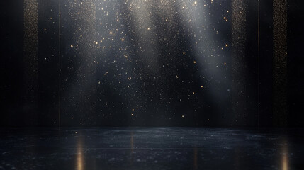 Wall Mural - A minimalist luxurious dark background 