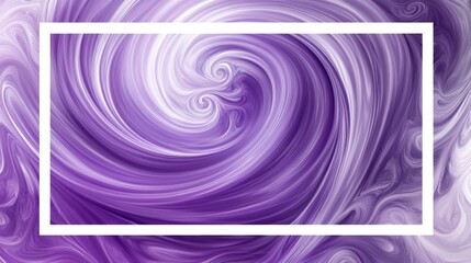 Poster - Purple and white swirling vortex design with a white frame