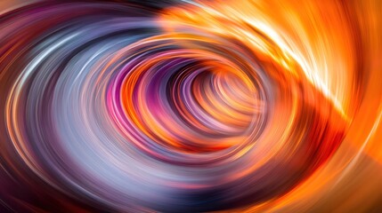 Poster - Abstract swirl of vibrant colors in a circular motion