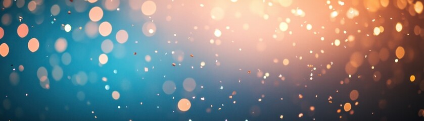 Poster - Out of focus lights and shiny particles create a bokeh effect