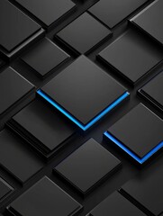 Poster - Abstract cubes wallpaper background