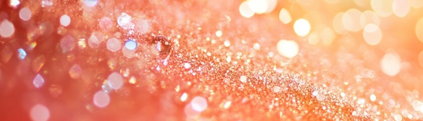 Poster - Abstract background shows textured surface with sparkling bokeh effects