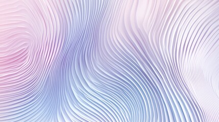 Poster - Wavy abstract pattern in soft pastel shades with fluid motion