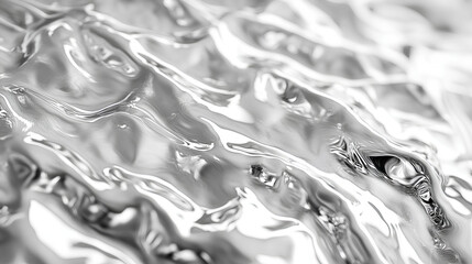 Poster - silver metallic grainy texture background is reflecting light