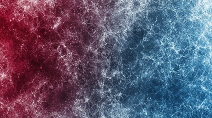 Poster - Complex network abstract background merging red and blue colors