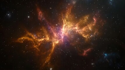 Poster - A stunning image of a vibrant and colorful cosmic nebula