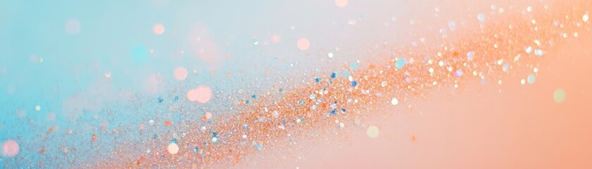 Poster - Abstract background of glittering particles in pastel colors