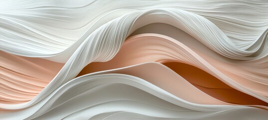 Poster - minimal abstract background for branding and product presentation featuring light beige geometric sh