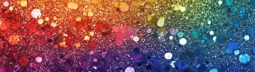 Aufkleber - Colorful sparkling background featuring circles and glitter effect texture