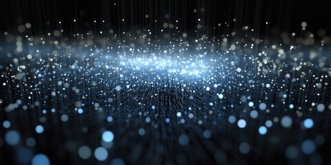 Poster - Digital background perfect for tech processes, neural networks, artificial intelligence, data transfer and encryption, digital archives, sound and graphic presentations, science, education, futuristic
