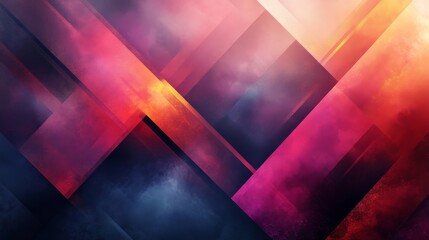 Abstract geometric design with angled shapes and smoky textures