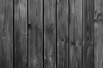 Canvas Print - Dark grey wooden fence texture background