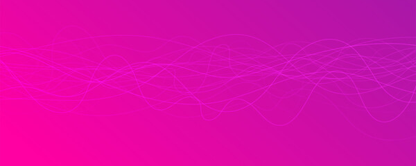 Poster - Abstract gradient background with wave beams