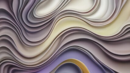 Poster - Abstract playful color waves in vibrant hues. The flowing patterns create a dynamic and energetic design