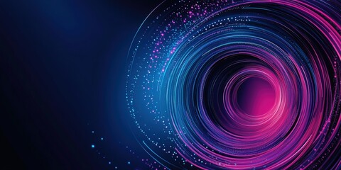 Poster - Digital background perfect for tech processes, neural networks, artificial intelligence, data transfer and encryption, digital archives, sound and graphic presentations, science, education, futuristic