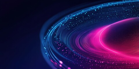 Poster - Digital background perfect for tech processes, neural networks, artificial intelligence, data transfer and encryption, digital archives, sound and graphic presentations, science, education, futuristic