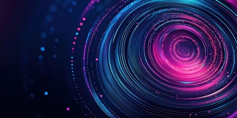 Poster - Digital background perfect for tech processes, neural networks, artificial intelligence, data transfer and encryption, digital archives, sound and graphic presentations, science, education, futuristic