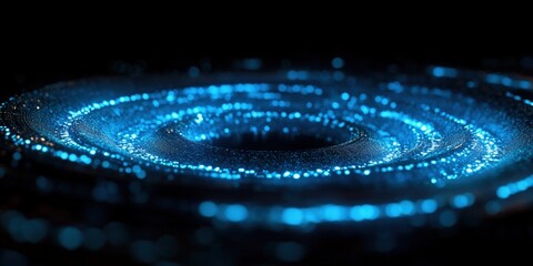 Poster - Digital background perfect for tech processes, neural networks, artificial intelligence, data transfer and encryption, digital archives, sound and graphic presentations, science, education, futuristic