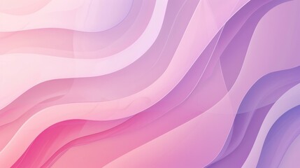 Wall Mural - Abstract wavy background featuring soft pink and purple gradients, ideal for creative projects and digital designs