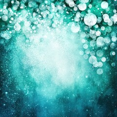 Poster - Abstract Bokeh Background with Soft Blue and Green Tones Creating a Dreamy Artistic Atmosphere