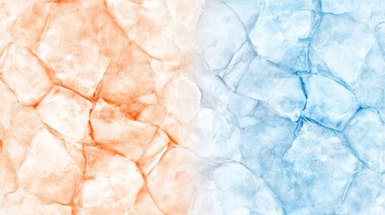 Aufkleber - Abstract Texture with Orange and Blue Shades Representing Warmth and Coolness in Design