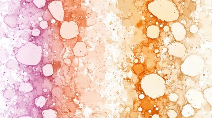 Poster - Colorful Abstract Paint Splatter Background in Pink Orange and White Smooth Blend Texture