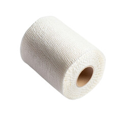 Poster - realistic high-quality isolated object of a roll of bandages, neatly rolled gauze with soft texture, essential first-aid supply, medical dressing material, on a white background, no object touching